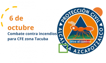 Combate de incendios para CFE, zona Tacuba